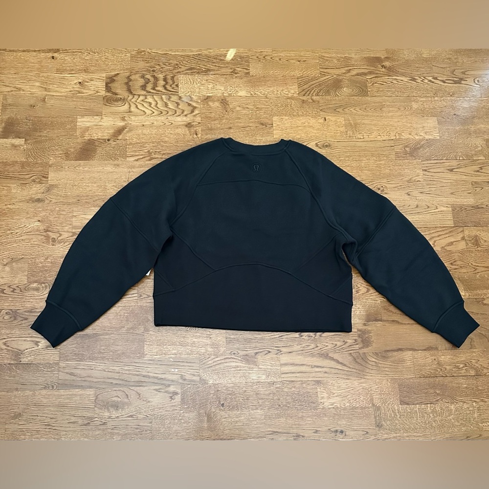 NWT Lululemon🍋 Black Scuba Oversized Pullover Wordmark Size XS/S - Picture 15 of 16